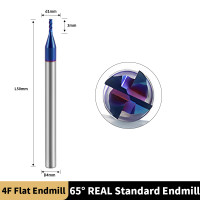 Фреза Ø 1мм  D1*3*D4*50L*4F 