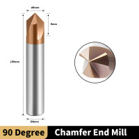 Фреза Ø 6мм D6*90°*9*D6*50L*3F