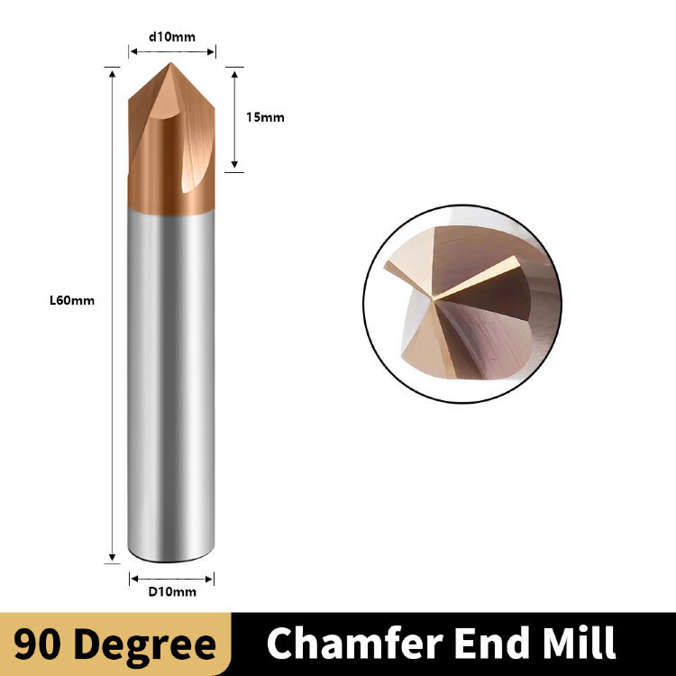 Фреза Ø 10мм D10*90°*15*D10*60L*3F Фреза Ø 10мм D10*90°*15*D10*60L*3F